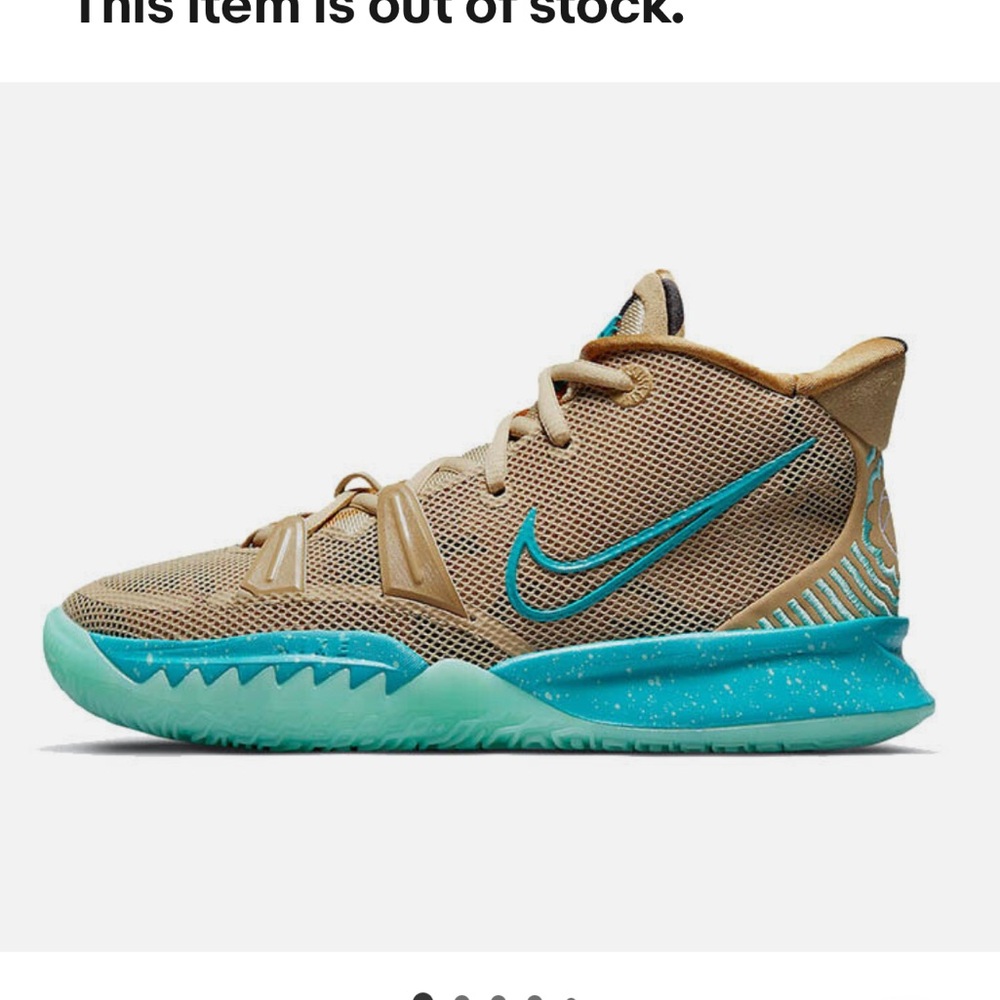 Nike Cream and Blue Sneakers with Suede and Mesh